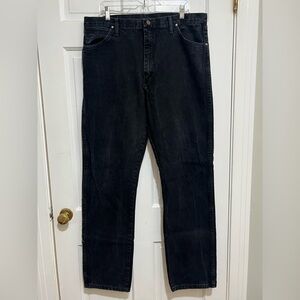 Men's Black Straight Jeans